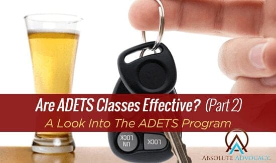 ADETS Class Effective - NC DWI ADETS Curriculum