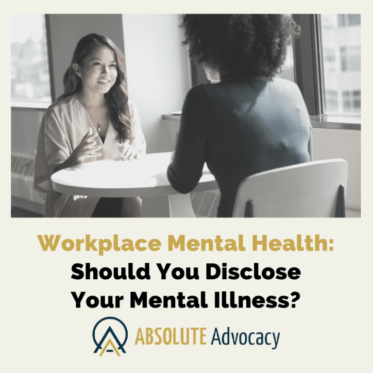 Workplace Mental Health: Should You Disclose Your Mental Illness?